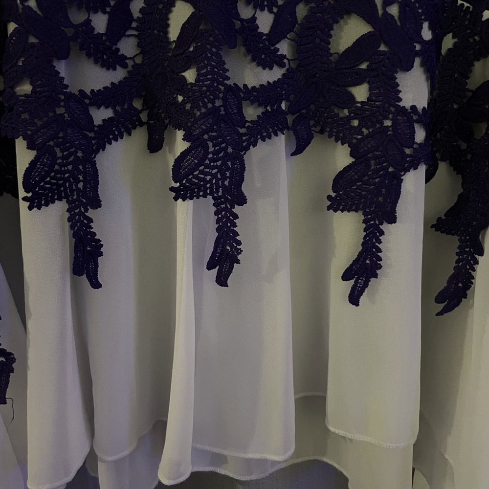 Unique sweater with lace and sheer detailing - Picture 2 of 3